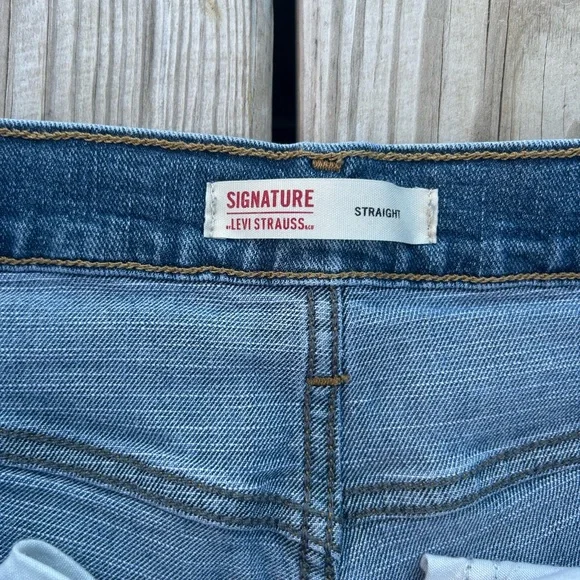 Signature By Levi Strauss‎ Men's Straight Flex Jeans W32xL32 Medium Wash Classic - Picture 4 of 13